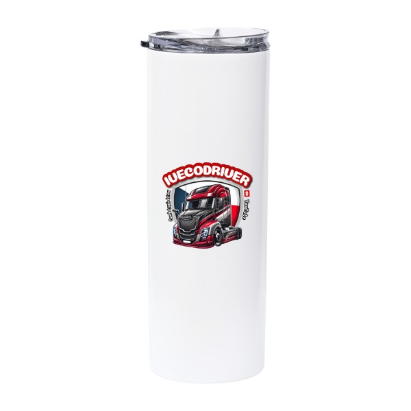 Nerezová svítící nádoba s brčkem  s potiskem s novým logem 